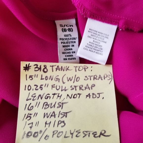 #318 NWT Jones Wear Silk Fuchsia Ruffles Blouse 4 - Picture 8 of 16